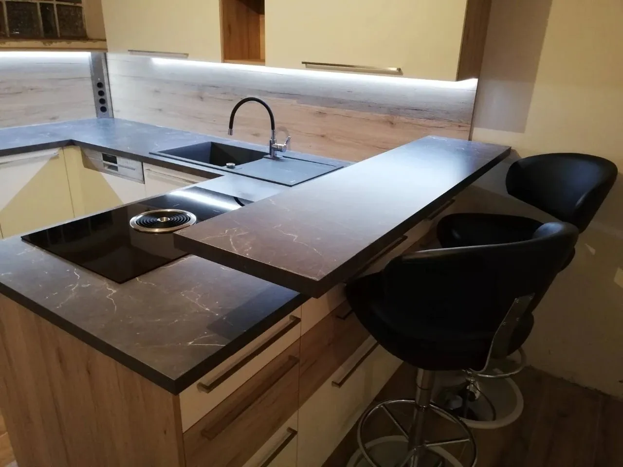 Dark, characterful kitchen