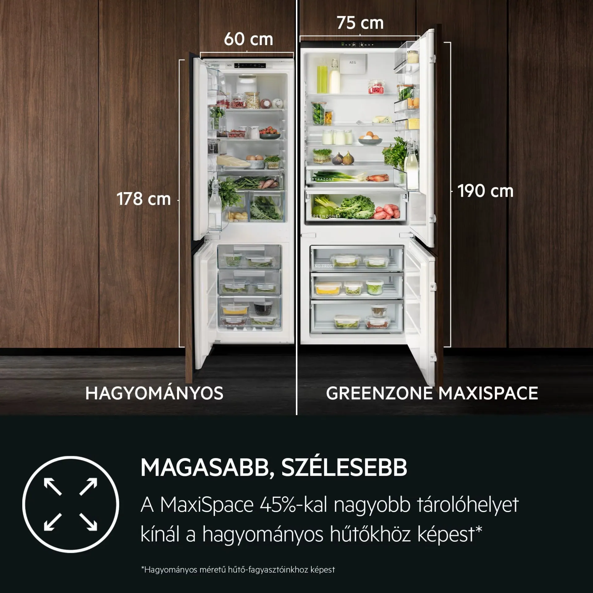 AEG fridge freezer